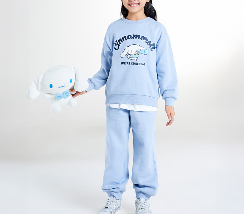 (산리오)상하세트(기모)(SPSME4TKU4)(L BLUE)_SPSMF11KU4